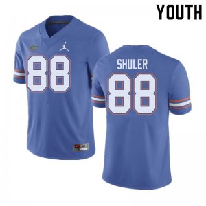 Youth Florida Gators #88 Adam Shuler NCAA Jordan Brand Blue Authentic Stitched College Football Jersey JCS2062FU